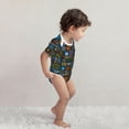 thumbnail image 5 of Rocae Happy Father Day for Baby Climbing Clothes Soft Baby Romper for Active Infants Comfortable and Breathable Crawling Jumpsuit Unisex Baby Outfit 9M, 5 of 8