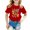 Red, variant on XFHLMJFF Girls Short Sleeve T Shirts Kids Summer Maths Theme Print Tops Casual Crewneck Basic Tees 5-6Y