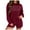 Red, variant on Weebloom Cute Christmas Pajamas For Women Autumn Corduroy Long Sleeve Versatile Letter Xmas Print Home Casual Pocket Shorts Set Homewear Pajama Black L