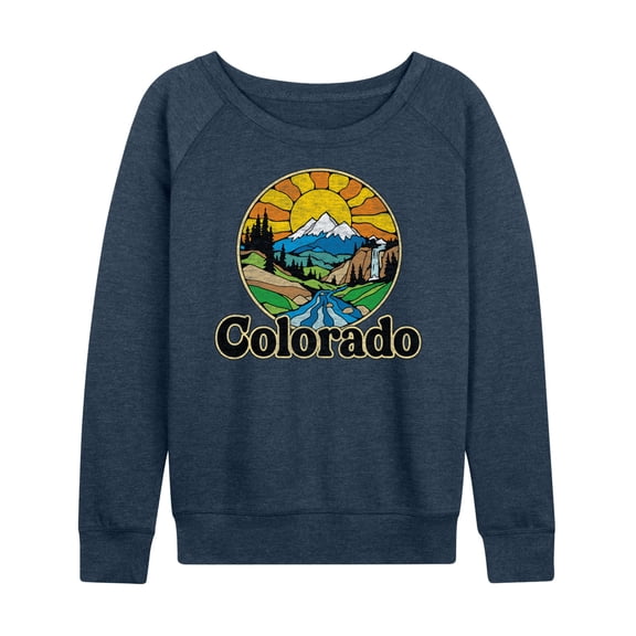 Instant Message - Groovy Colorado - Women's Lightweight French Terry Long Sleeve Shirt
