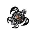 thumbnail image 2 of Vintage Vinyl Record Wall Clock - Turtle Design, Quiet Sweep Movement, Battery Operated Home Decor for Living Room or Office, 2 of 6
