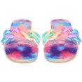 thumbnail image 3 of BLISSFUL STEP Women's Tie Dye Chain Clear Slides Slipper Sandals, 3 of 6