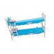 thumbnail image 3 of Muebles de litera para casa de muñecas, modelo de casa de muñecas, accesorios de cama, juguete de simulación para azul, 3 of 9