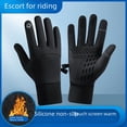 thumbnail image 2 of Guantes deportivos con pantalla táctil para hombre, de algodón, impermeables, para exteriores, antideslizantes, para montar a caballo, antideslizantes, resistentes al viento, 2 of 5