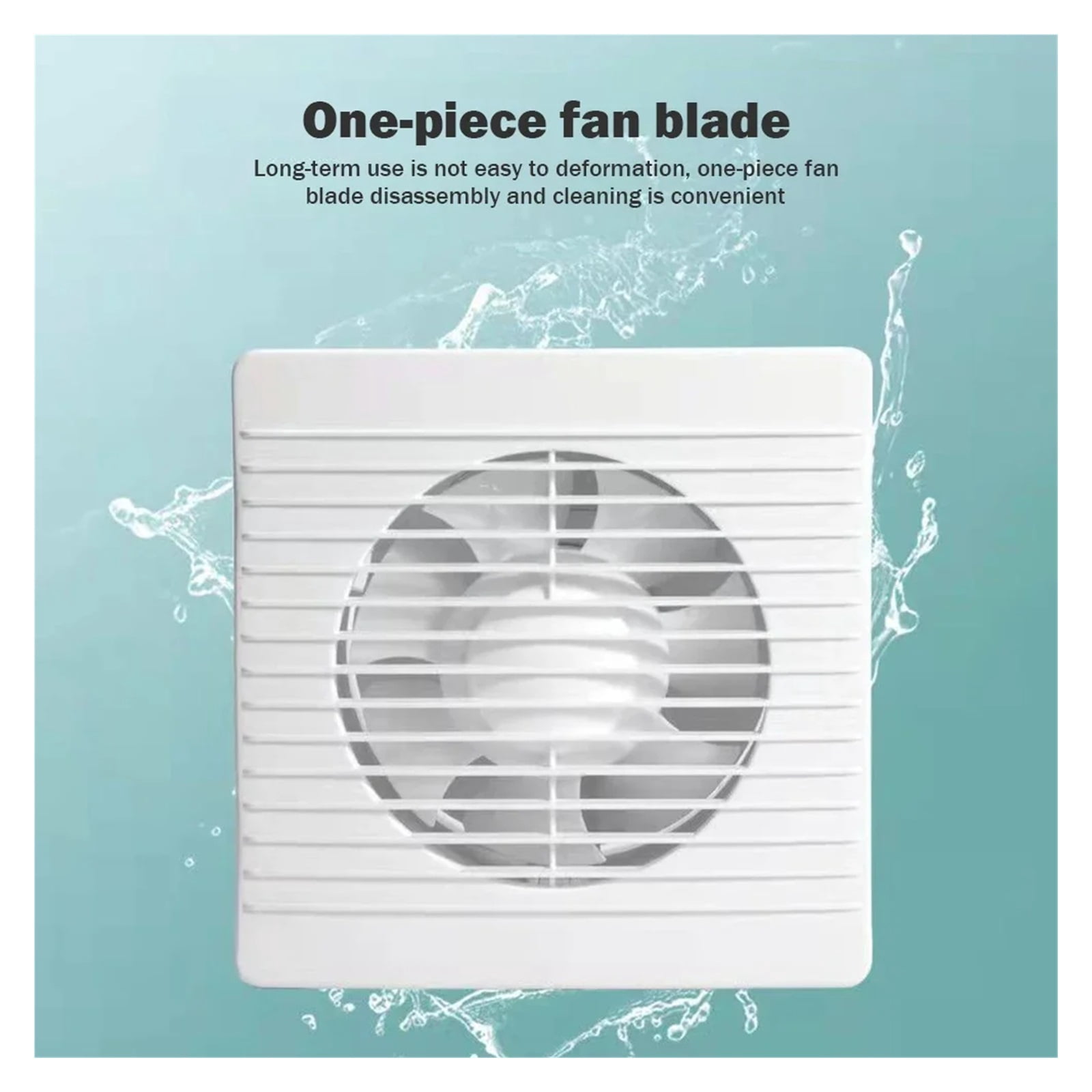 4"6"8" Exhaust Fan Energy-saving Wall Mounted Vent Fan Anti-Mosquito Design Ventilator Extractor Fan For Bathroom Kitchen Toilet ,Energy-Efficient