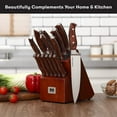 Master Maison 15Piece Premium Kitchen Knife Set With Block Master