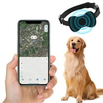 COM1950s Pet Tracker Collar for Cats and Dogs,Gps Locator with Real Time Tracking No Monthly Fee,Works with Find App for Ios and Android,Rechargeable Anti Lost Device