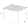 thumbnail image 2 of Kozyard Elizabeth Outdoor Louvered Pergola Sun Shade Aluminum Pergola Rainproof Gazebo with Adjustable Roof for Outdoor Deck Patio Garden Yard (10' x 12'), 2 of 9