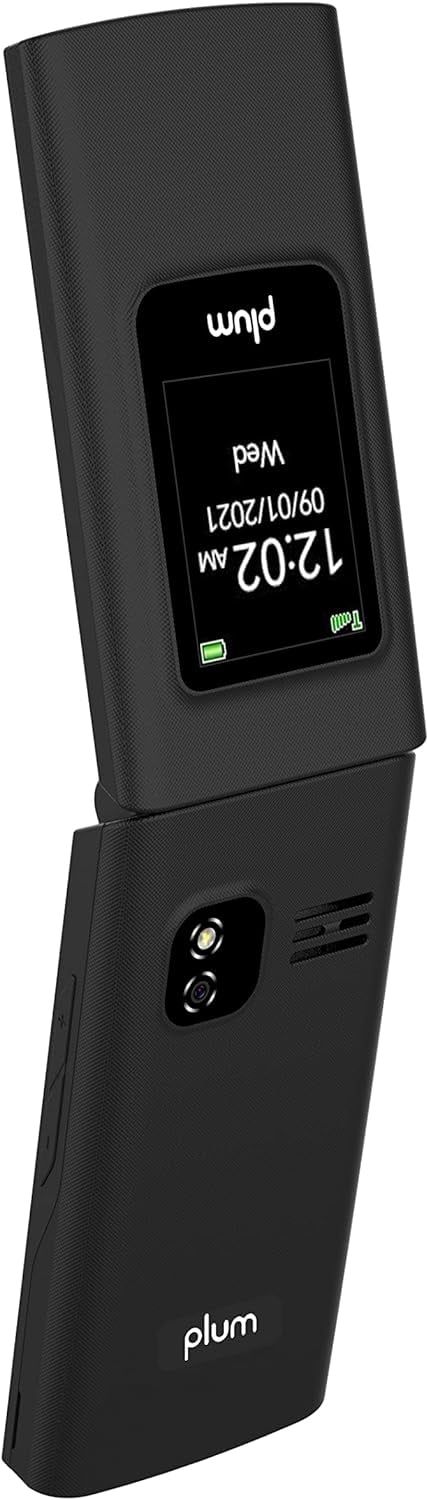 Unlocked Flip Phone 4G LTE - Plum Flipper D280 - Black