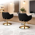 thumbnail image 7 of UBesGoo Barber Chair, Heavy Duty Salon Stool, Hydraulic Pump 360° Swivel, Black Gold, 7 of 7