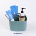 thumbnail image 7 of BLUE GINKGO Plastic Storage Caddy Organizer | Multipurpose, Portable, Stackable | (Square) Green, 7 of 7