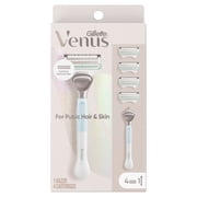 Gillette Venus for Pubic Hair and Skin, Womens Razor Handle + 4 Refills