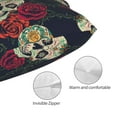 thumbnail image 5 of Vsdgher Roses Skulls Print Pillow Cases -Iconic Collection Pillowcases -Extra Soft, Not easy to deform,not pilling Export quality, 5 of 8