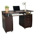 thumbnail image 6 of Pemberly Row 48" Transitional Wood Super Storage Computer Desk in Chocolate, 6 of 12