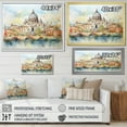 thumbnail image 5 of Designart "Historic Serenity of Vatican City III" Oversized Cityscapes Framed Wall Art - Industrial Blue Rome Entryway Framed Wall Art Print, 5 of 7