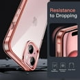 thumbnail image 5 of JETech Case for iPhone 15 6.1-Inch, Non-Yellowing Shockproof Phone Bumper Cover, Anti-Scratch Clear Back (Rose Gold), 5 of 6