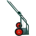 thumbnail image 5 of Heavy Duty Cylinder Cart With 440 Lbs Capacity, Compact Dual Oxygen Tank Hand Truck, 10 Inch Solid Rubber Wheels, Durable Metal Design For Secure Gas Cylinder Storage And Mobility, 5 of 10