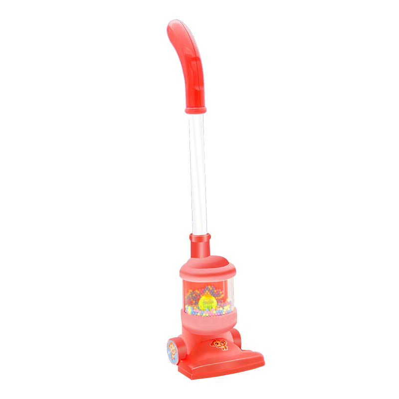 Big Kids Red Vacuum cleaner  with Realistic Sounds Electronic Toy Suction 