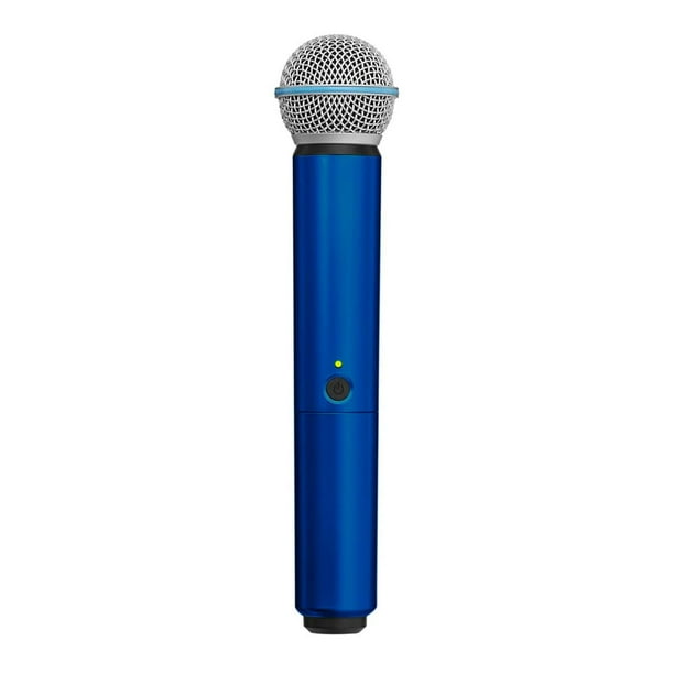 Micrófono Shure WA713-BLU con mango azul para inalámbrico