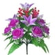 thumbnail image 1 of Beautiful Artificial Silk Artificial Flowers Wedding Valentine's Day Bouquet Simulation Flowers18 Roses Rose False Flower, 1 of 2