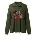 thumbnail image 6 of Aloohaidyvio Christmas Tops,Womens Christmas Long Sleeve Fall Winter Tops Casual Tunic Buttons Blouse Pullover, 6 of 6
