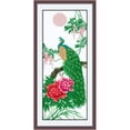 thumbnail image 2 of de Inicio de de Pavo Flores, Preimpreso, para Principiantes Y Macarena Punto de cruz de pavo real, 2 of 8