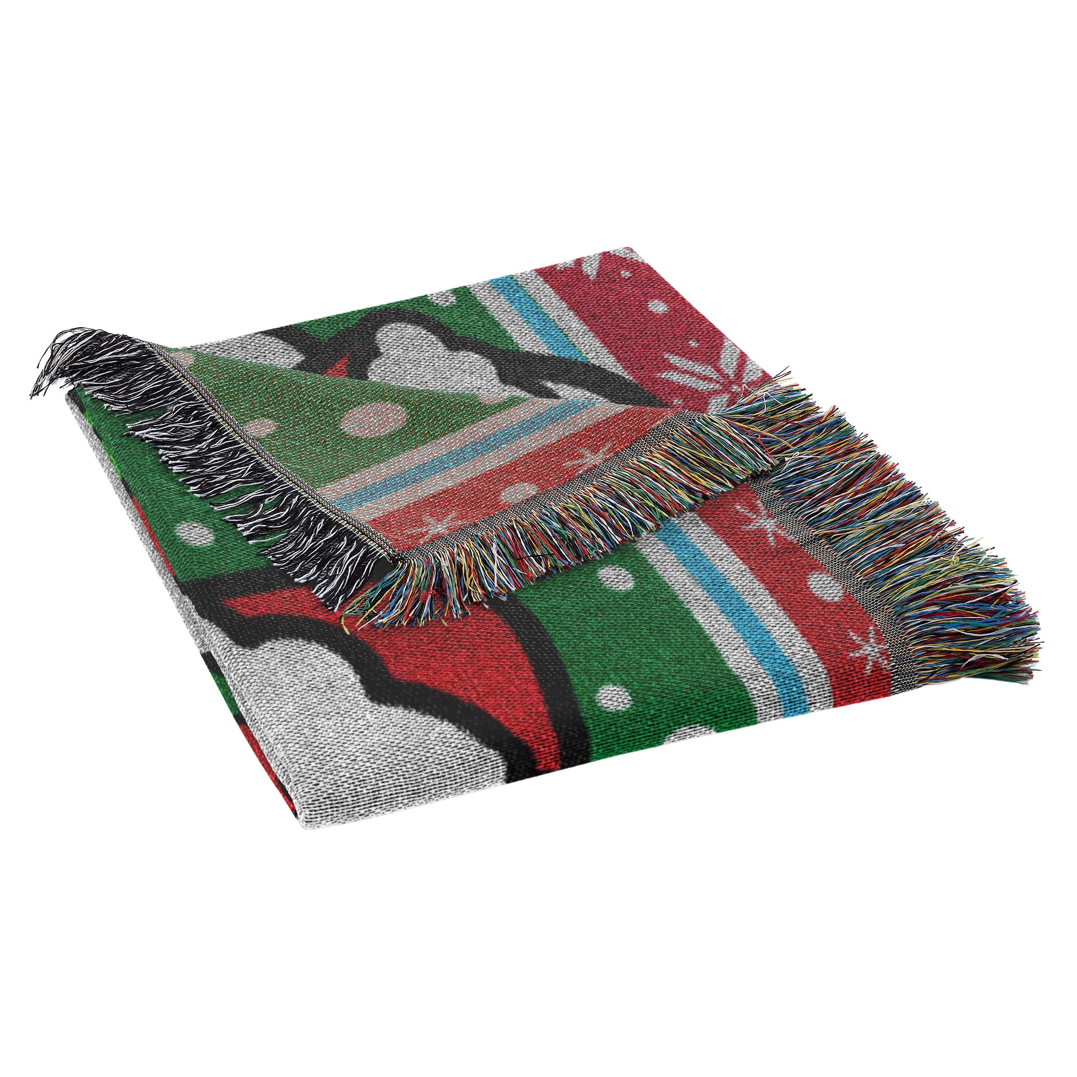 Hello Kitty Snowy Kitty Woven Tapestry Throw Blanket