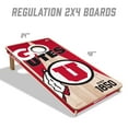 thumbnail image 4 of YouTheFan NCAA Utah Utes 2' x 4' Cornhole Game, 4 of 6