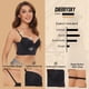 thumbnail image 5 of Sujetador CHERRYSKY para mujer, espalda baja, sin costuras, invisible, 32C, negro, 5 of 6
