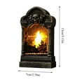 thumbnail image 3 of JIhuahe Halloween Decorations Illuminated Tombstone Atmosphere Lamp, Halloween Graveyard Scene Light Bar for Haunted House Room Decor, Gothic Mood Lighting, and Spooky Display,C, 3 of 8
