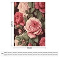 thumbnail image 2 of Vintage Elegant Popular Rose Floral Blanket Vintage Floral with Victorian Bouquet of Flowers on Garden Roses Plush Throw Fleece Blanket 50"x60" Blanket Super Soft Cozy Couch Sofa Throw Blanket, 2 of 6