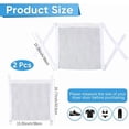 thumbnail image 2 of 2Pcs Dry Net Bag Shoe Dryer Bag Laundry Bag Washing Machine Dryer Door Shoe Net Bag with Elastic Straps Polyester Mesh Travel Storage Zipper Reusable White Sneaker, 2 of 5