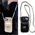 thumbnail image 4 of Estuche tipo cartera con diseño de mariposa estilo Chanel para iPhone 15, Apple 13, Pro Max, funda para teléfono 12, bandolera 11, cordón x/xr, 4 of 6