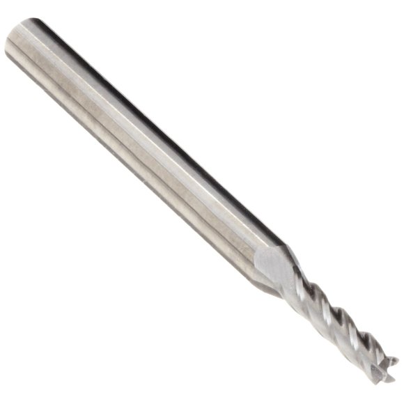 Melin Tool CCMG-M-M Moulin à Nez Carré en Carbure, Métrique, Finition Non Revêtue (Brillante), 30 Degrés Hélix, 4 Flûtes, Longueur Totale 63mm, Diamètre de Coupe 8mm, Diamètre de Tige 8mm