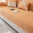 thumbnail image 6 of Yokan Soft Velvet Sofa Cushion Cover, Non-Slip Furniture Protector for Living Room, Cozy All-Season Plush Polyester Spandex, Available in Beige, Gray, Green, Orange, and More, 6 of 7