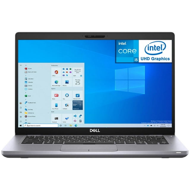 Laptop DELL Latitude 5410 Intel Core i5 10210U 8GB RAM 256GB SSD 14" Windows 10 Pro Teclado en Ingles Reacondicionado