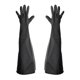 thumbnail image 1 of Guantes de látex de protección química, guante de caucho natural, para entornos mecánicos y químicos, 60 cm Negro kusrkot Guantes de trabajo de goma, 1 of 8