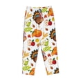 thumbnail image 4 of Daiia Thanksgiving Turkey Women's Sleep Pant with Pockets and Drawstring,Pajama Pants-Small, 4 of 9