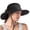 Black, variant on Ponytail Sun Hat 22in Women's UPF 50+ Wide Bucket Hat Foldable Mesh Fishing Cap with Neck Protection for Hiking Garden Farming Black 21-23in Cir