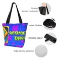thumbnail image 3 of Lsque Geometry Dash Pattern Beach Tote,Shoulder Handbag,Spacious Tote Bag,Lightweight Travel Bag,Versatile Shopping Bag, 3 of 6