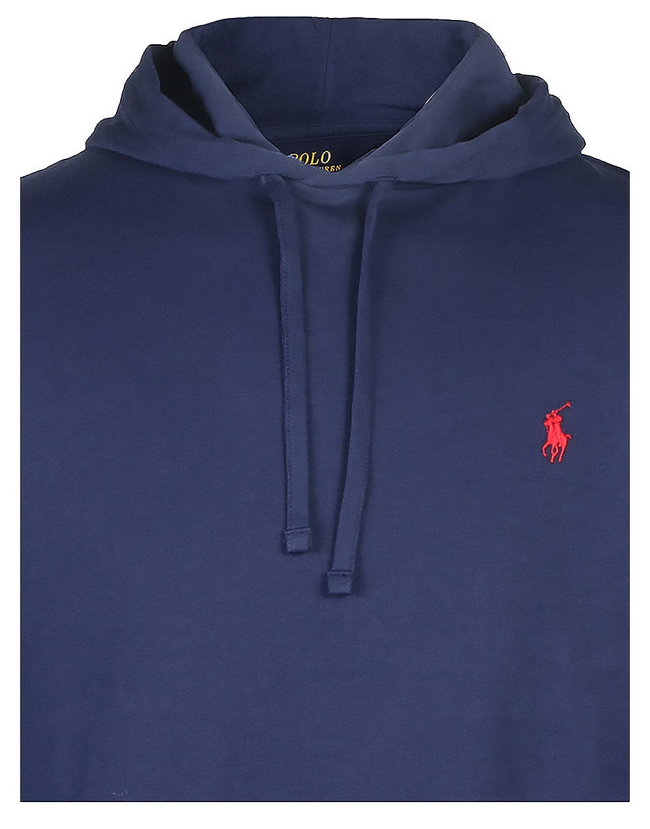パーカー・フーディ POLO RALPH LAUREN Long sleeve sweatshirt hoodie navy MNPOKNI Polo RL Men's Long Sleeve Jersey Knit Pullover Hoodie (Navy