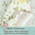 thumbnail image 6 of PiccoCasa Vinyl Tablecloth Rectangle 54" x 71" Rose Pattern Waterproof, 6 of 7