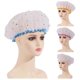 thumbnail image 3 of 1 paquete Bonnet De Douche Bord Bleu Toile, Aux Moisissures Lavable Cheveux Casquette Pour Femme, 3 of 5