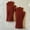 Brownish red, variant on Convertible Touchscreen Gloves - Wool Blend Fingerless/Mitten Winter Gloves for Women & Men, Texting Enabled Warm Knitted Gloves,27.5*8,rose red
