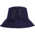 thumbnail image 5 of CoCopeaunts Summer Beach Hat for Women Hatband Foldable Fashion Solid Bucket Cap UV Protection Cross Bow Straps Fisherman Hat, 5 of 8