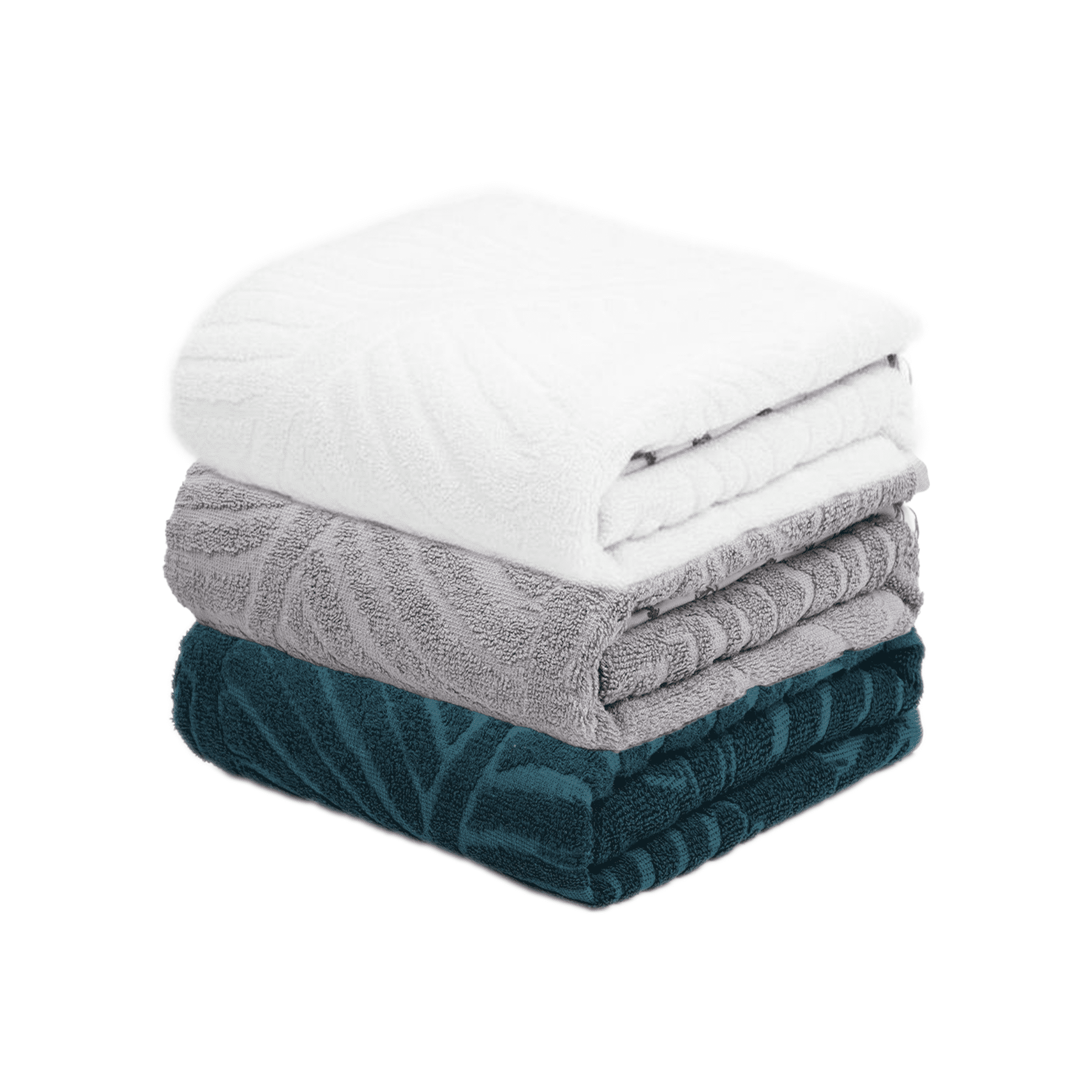 Doctor Towels Textured Bath Towel Sets 3 Count