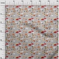 thumbnail image 3 of oneOone Polyester Spandex Light Gray Fabric Kids Campfire Fabric For Sewing Printed Craft Fabric By The Yard 56 Inch Wide, 3 of 4