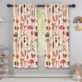 thumbnail image 5 of Blackout Kids Curtains,Colorful Mushroom Insect Light Pattern Childrens Insulated Curtains Set Of 2,Bedroom Essentials,Toddler Room Decor 42"x63", 5 of 5