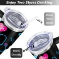 thumbnail image 5 of 40oz Funny Nurse Life Stainless Steel Flip Straw Tumbler Spill Proof Travel Cup Double Wall Vacuum Insulated Coffee Mug with Handle, 5 of 6