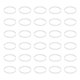 thumbnail image 1 of Uxcell 50 piezas de bandas de goma de silicona, 1.57" pequeñas bandas de goma gruesas, anillos fuertes elásticos, ataduras de cables antideslizantes para envolver cordones, billetera, efectivo, blanco, 1 of 6